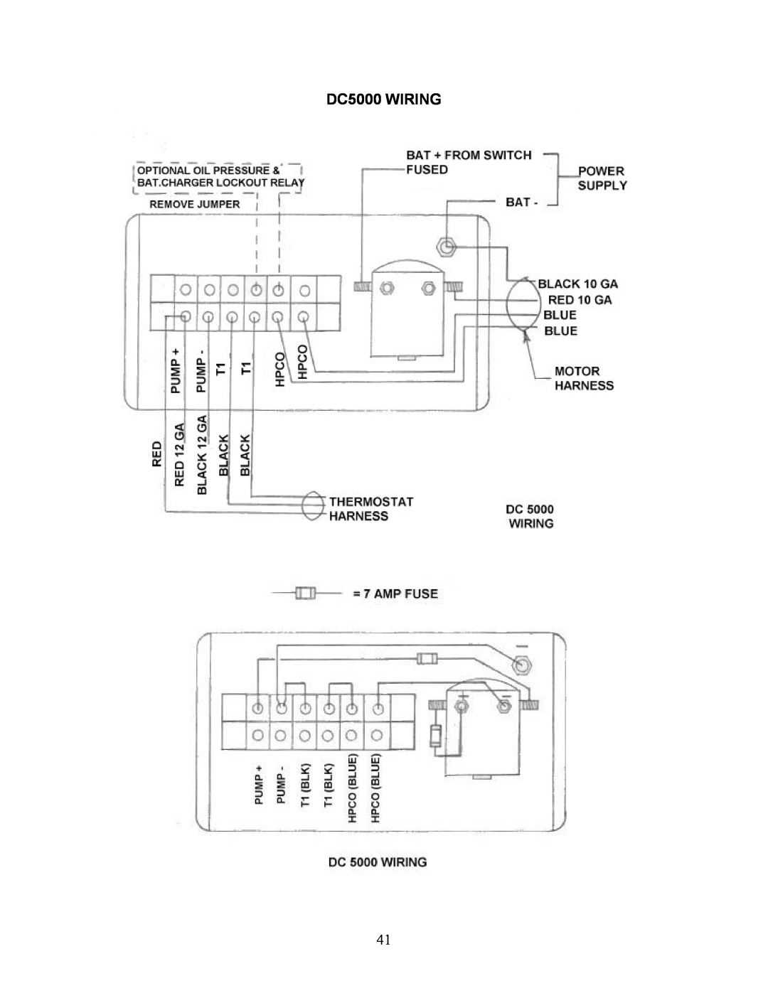 Sea Frost DC 5000 installation instructions DC5000 WIRING 