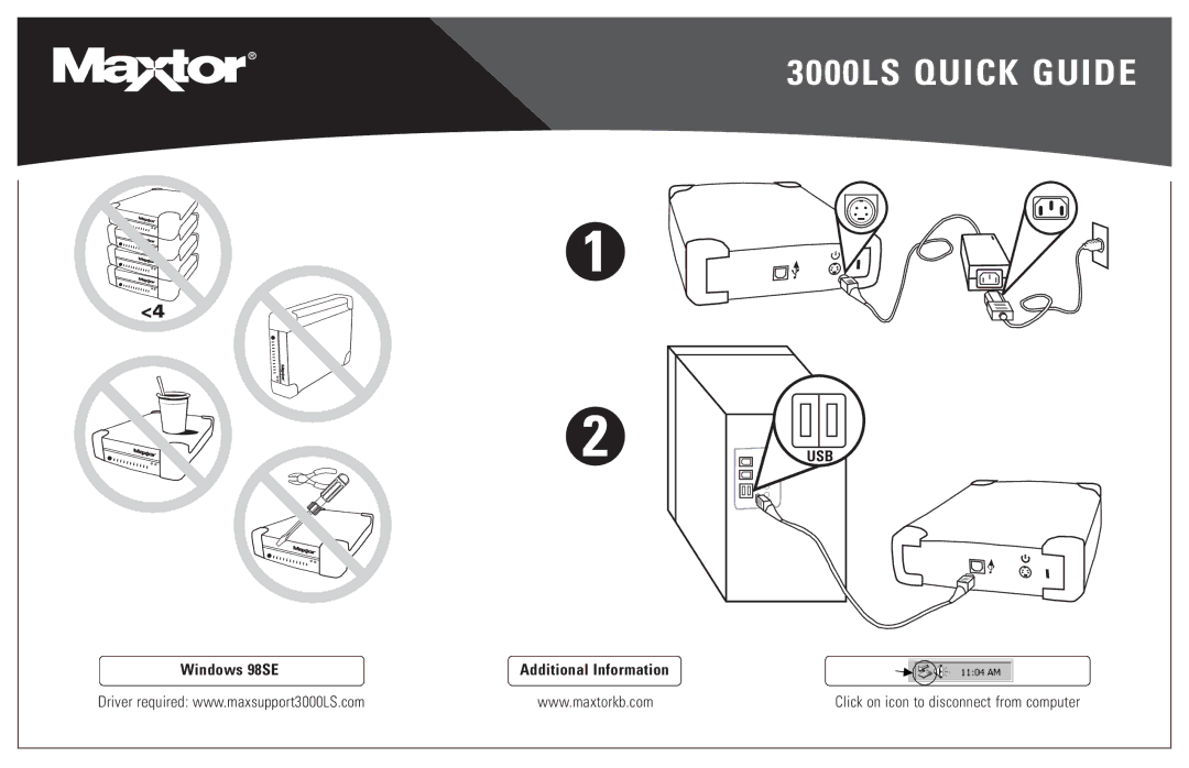 Seagate manual 3000LS Quick Guide 