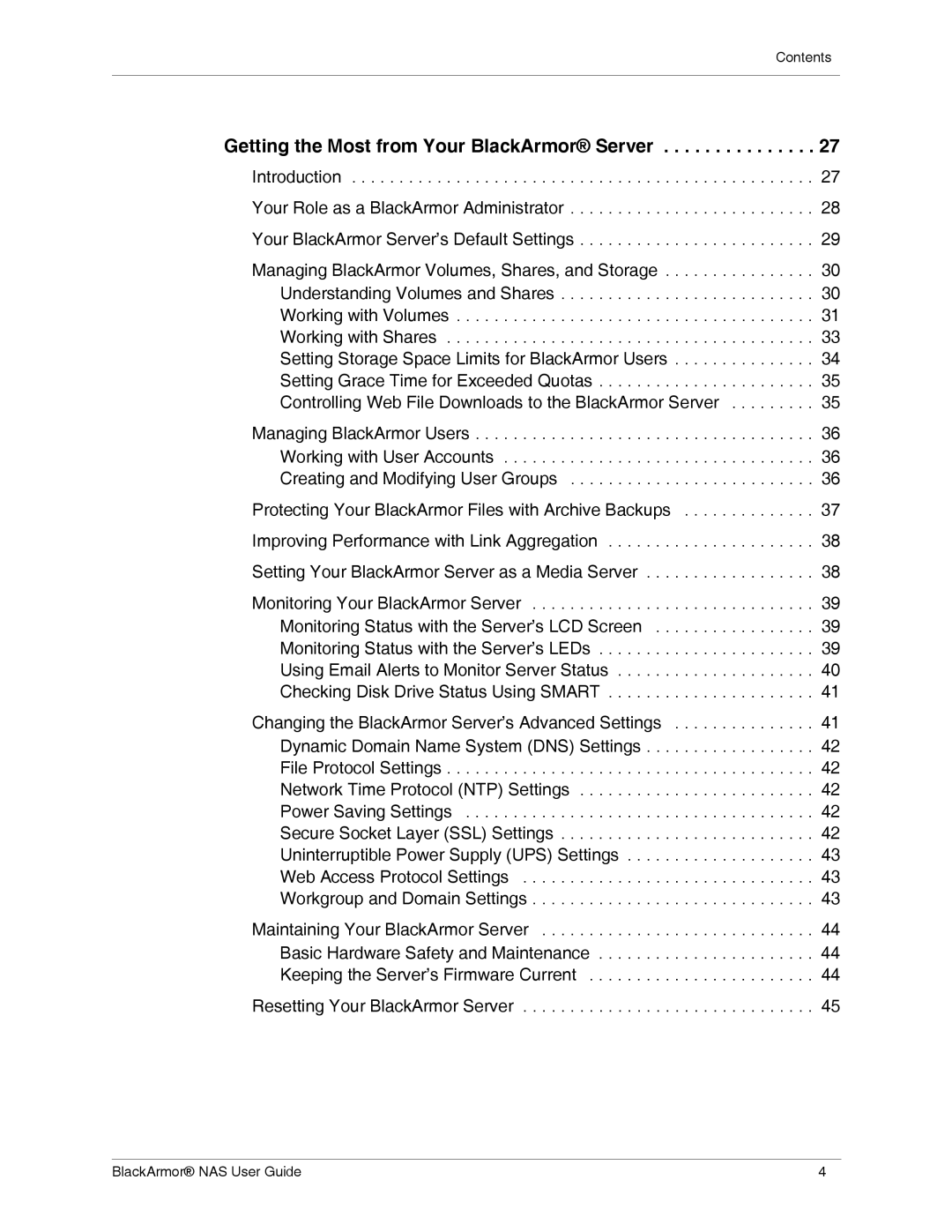 Seagate 420, 440 manual Getting the Most from Your BlackArmor Server 