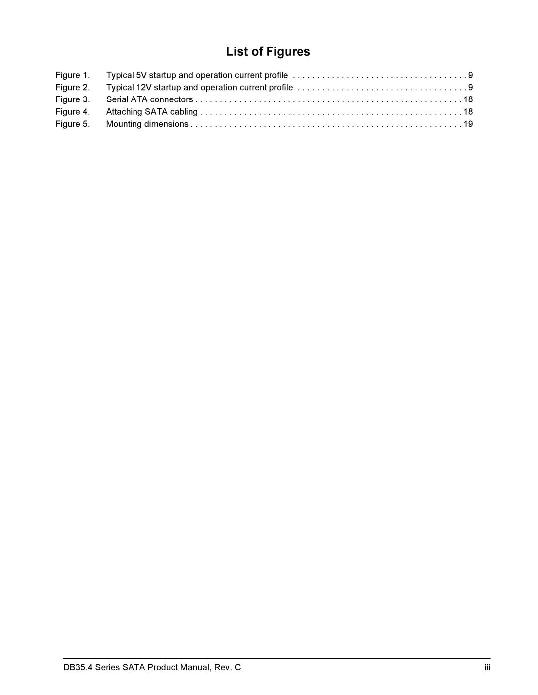 Seagate DB35.4 manual List of Figures 