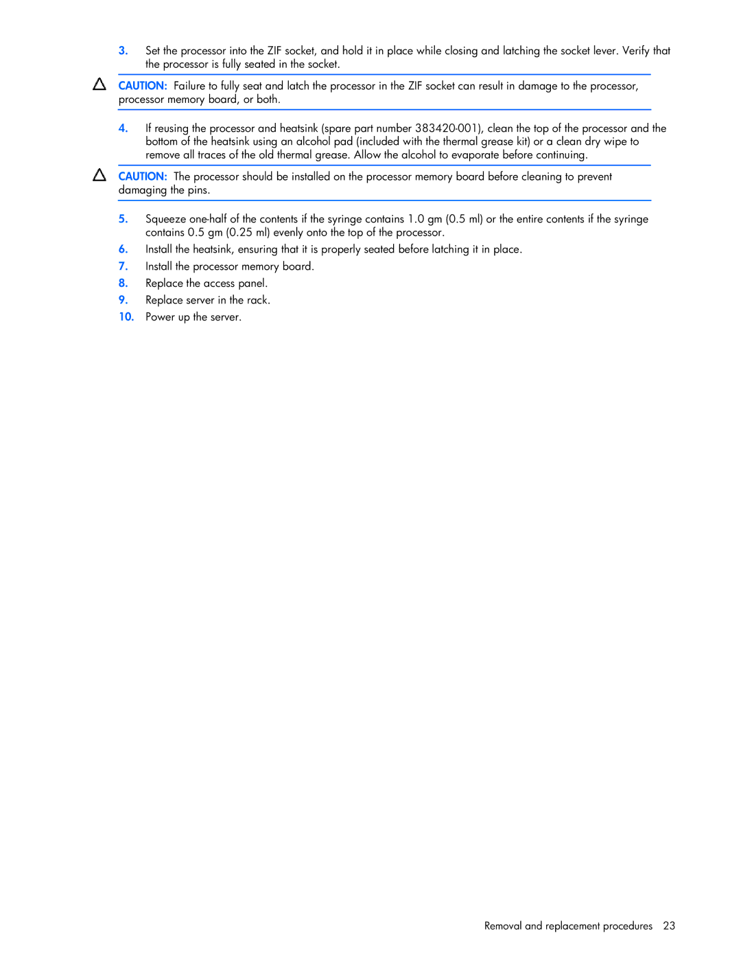 Seagate DL585 manual Removal and replacement procedures 