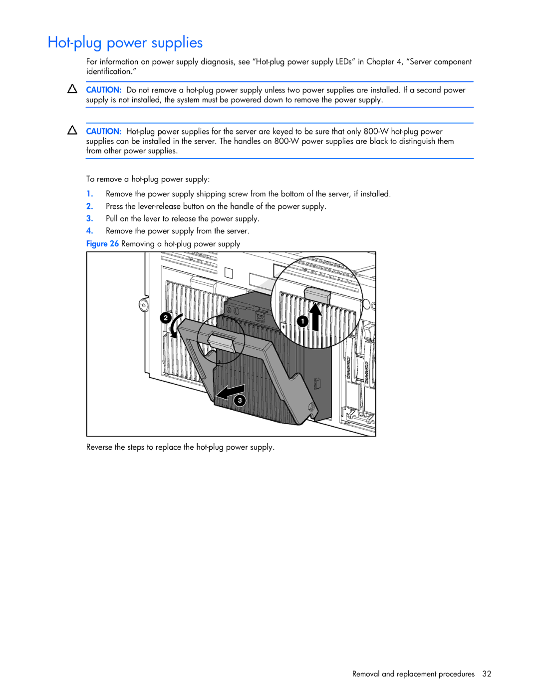 Seagate DL585 manual Hot-plug power supplies 