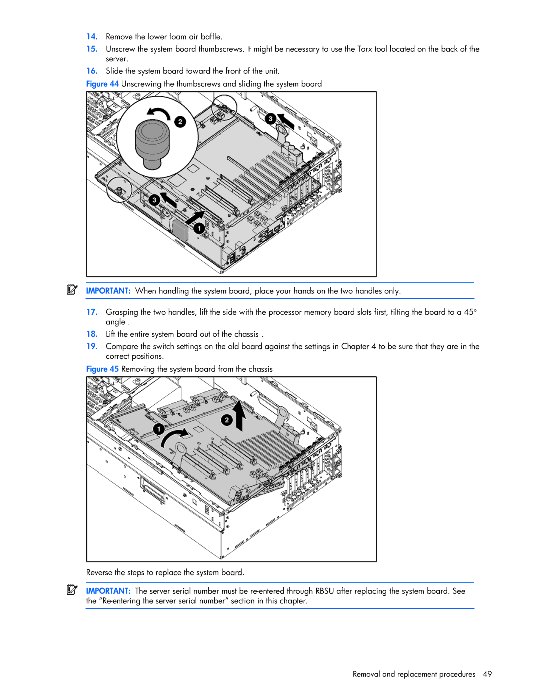 Seagate DL585 manual Removal and replacement procedures 