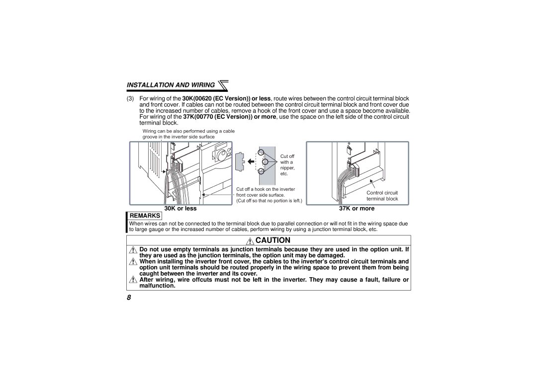 Seagate FR-A7AY instruction manual 30K or less 37K or more 