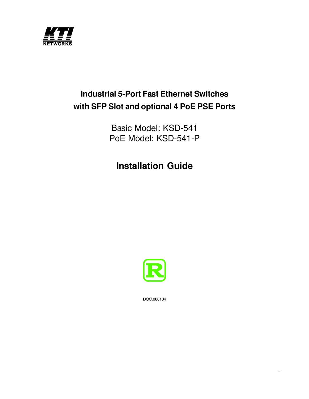 Seagate KSD-541-P manual Installation Guide 