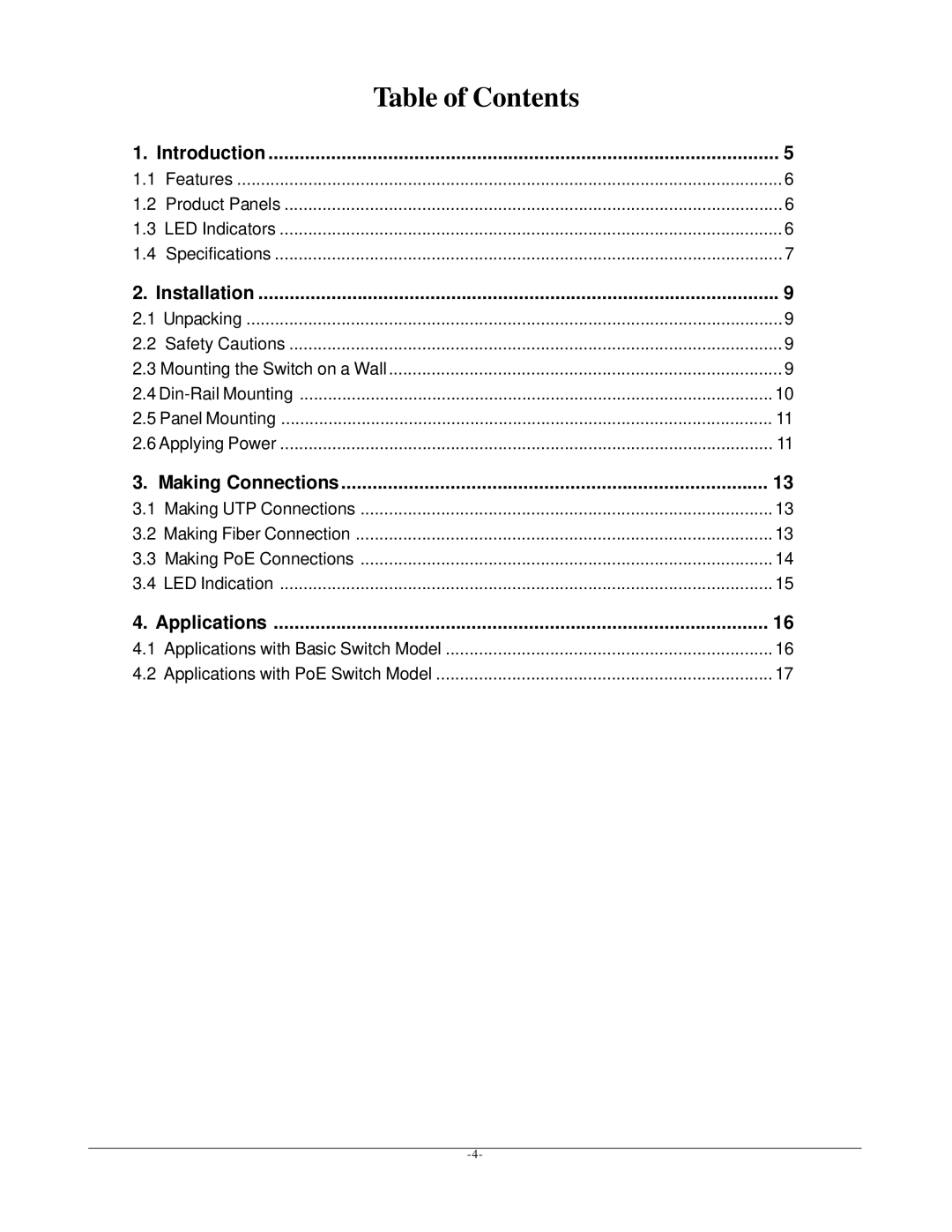 Seagate KSD-541-P manual Table of Contents 