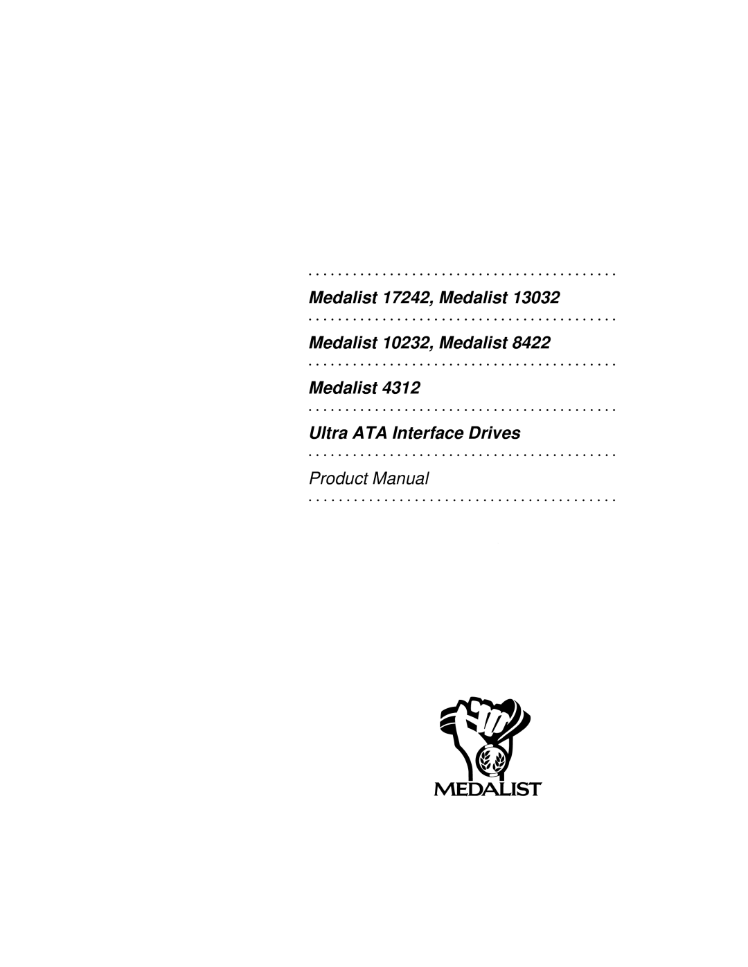 Seagate Medalist 17242 manual Product Manual 