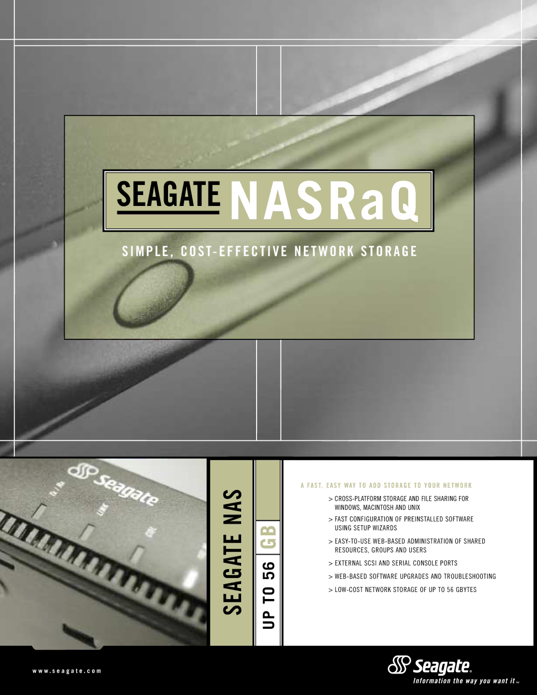 Seagate manual Seagate NASRaQ 