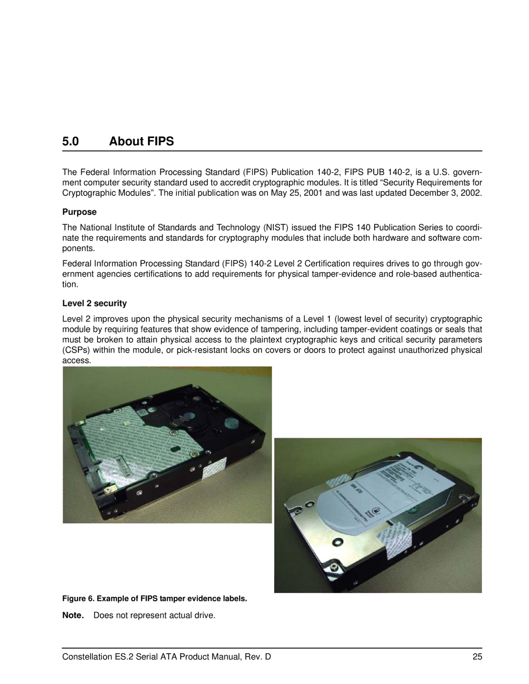 Seagate ST33000651NS, SED FIPS 140-2 MODEL, ST33000650NS, ST33000652NS manual About Fips, Purpose, Level 2 security 