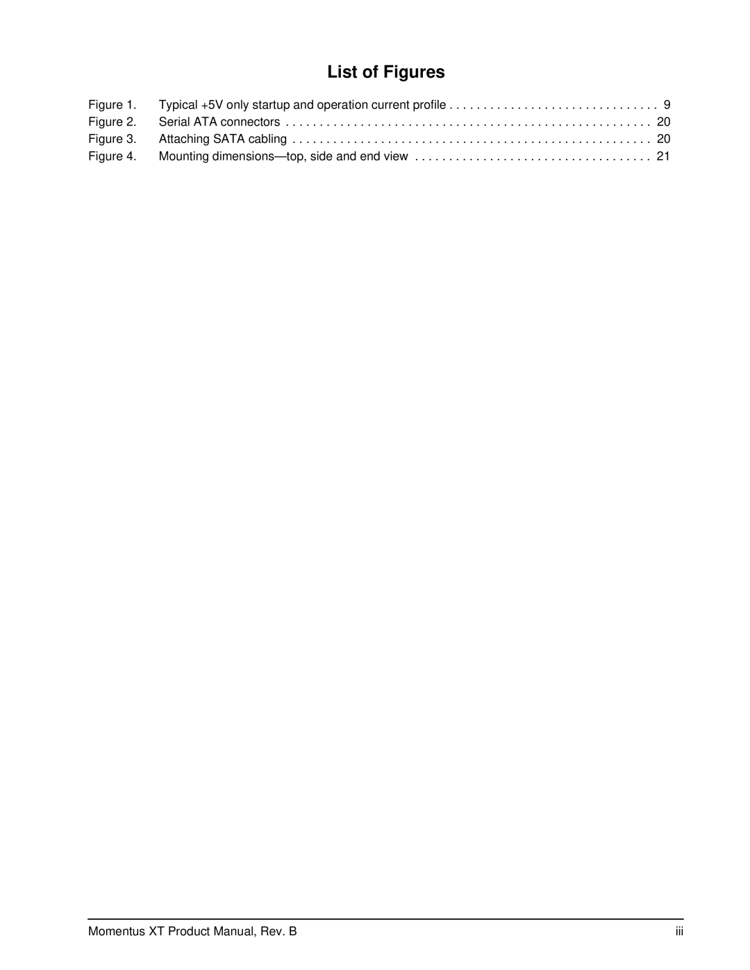 Seagate ST92505610AS, ST1000LM014, ST93205620AS manual List of Figures 