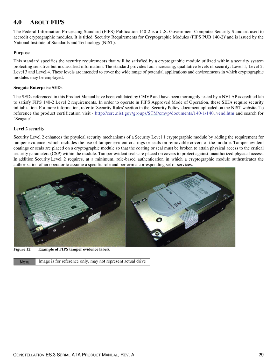 Seagate ST1000NM0033 manual Purpose, Seagate Enterprise SEDs, Level 2 security 