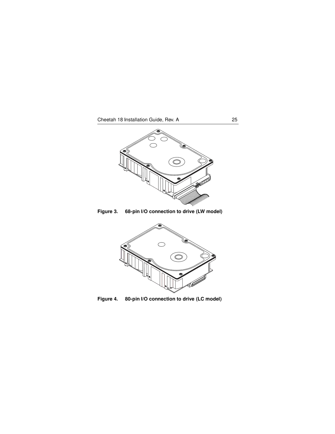 Seagate ST118202LW/LC manual Pin I/O connection to drive LW model 