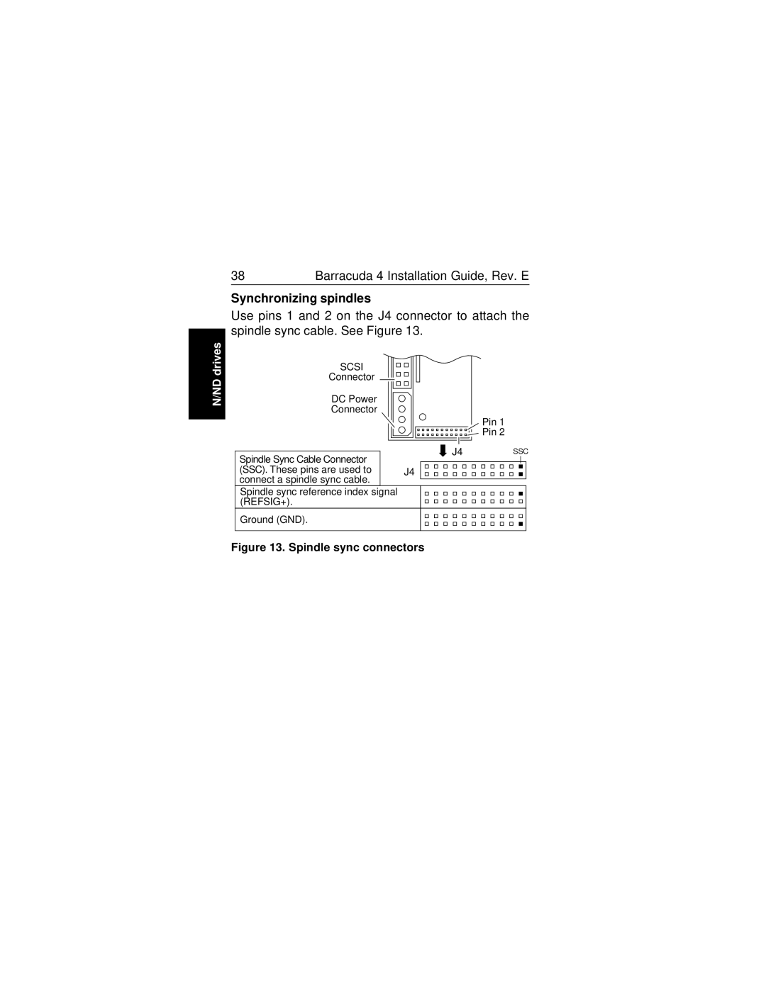 Seagate ST15150W/WD/WC, ST15150N/ND/DC manual Synchronizing spindles, Scsi 