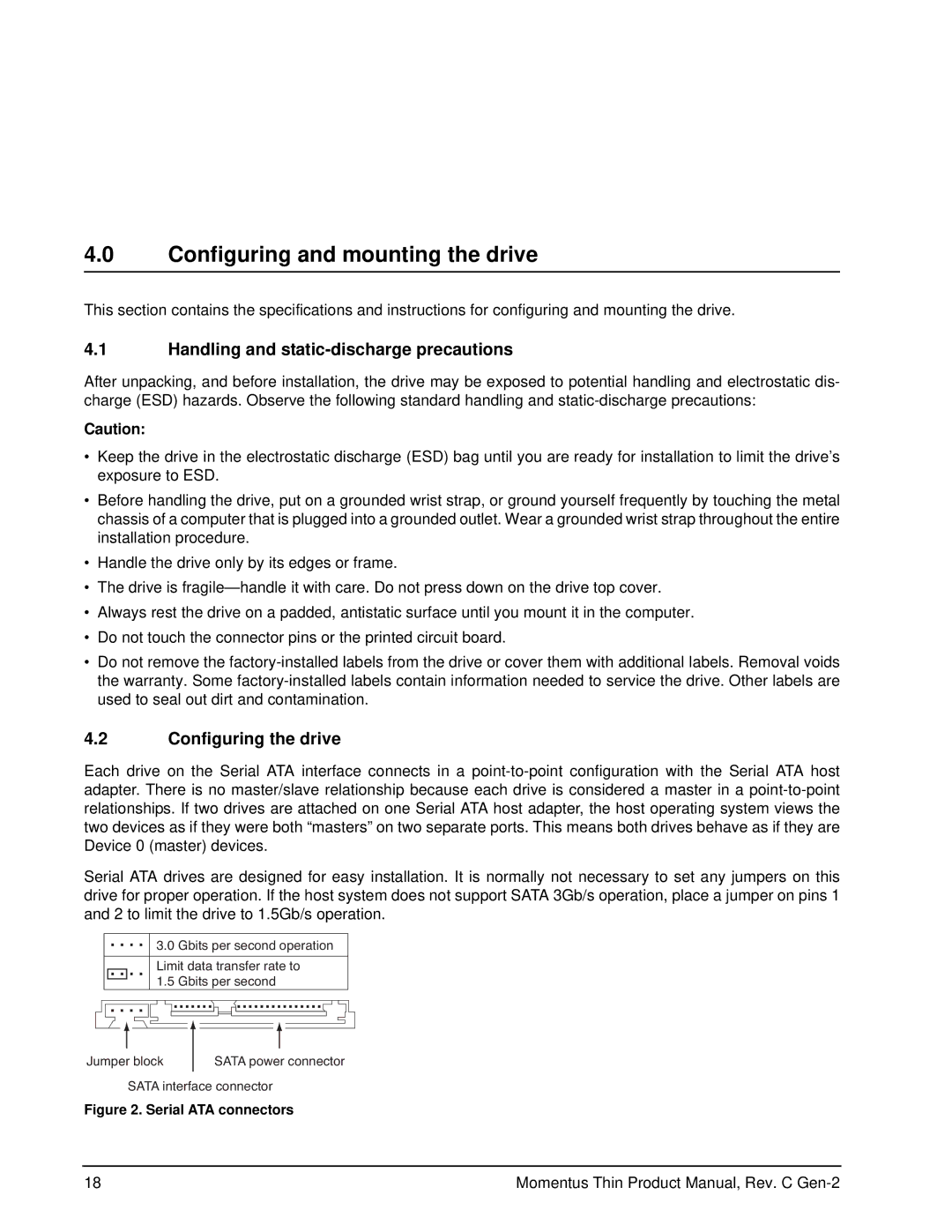 Seagate ST160LT011 - 9ZVG4D manual Configuring and mounting the drive, Handling and static-discharge precautions 