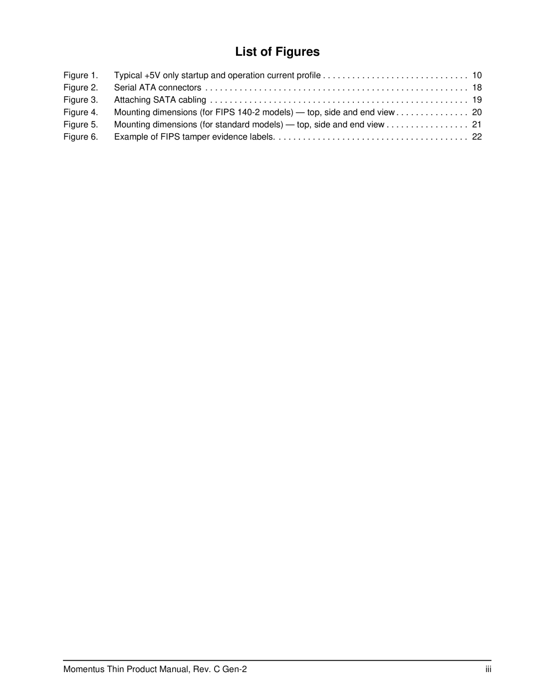 Seagate ST250LT009 - 9WC14C, ST160LT011 - 9ZVG4D, ST160LT007 - 9ZV14D, ST160LT009 - 9WC14D manual List of Figures 