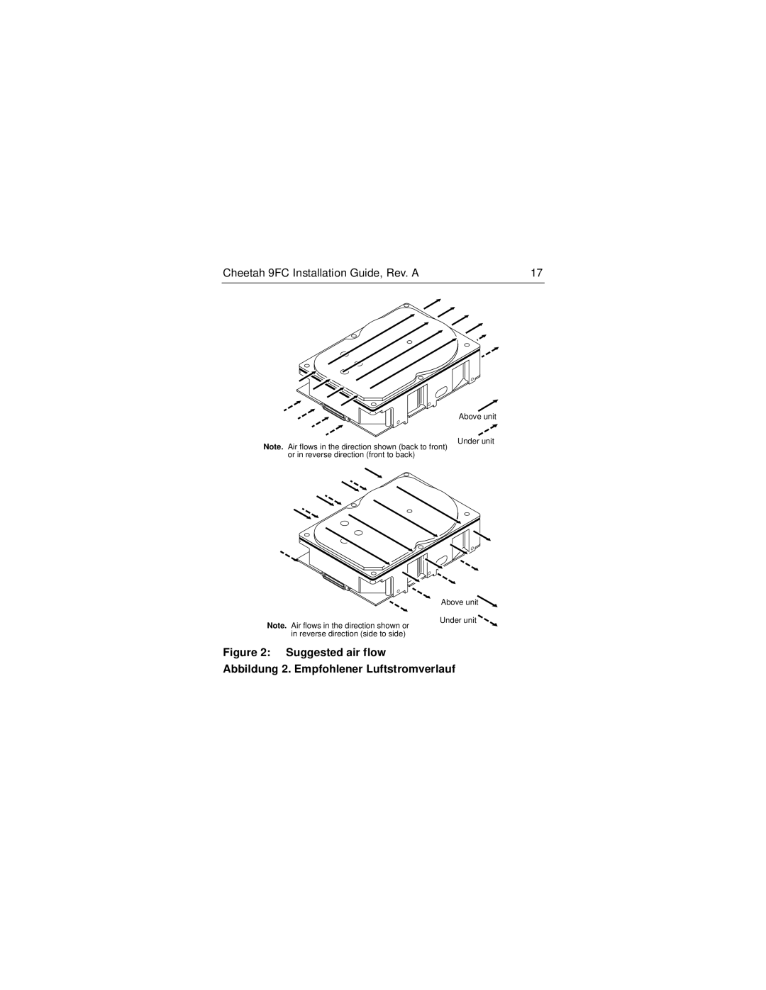 Seagate ST19101FC manual Suggested air flow 