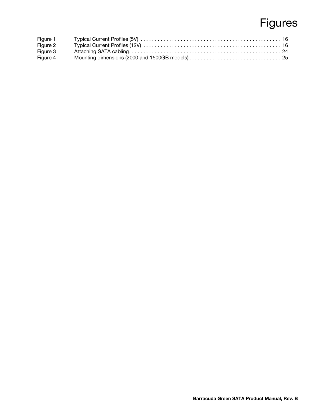 Seagate ST1500DL003, ST2000DL003 manual Figures 