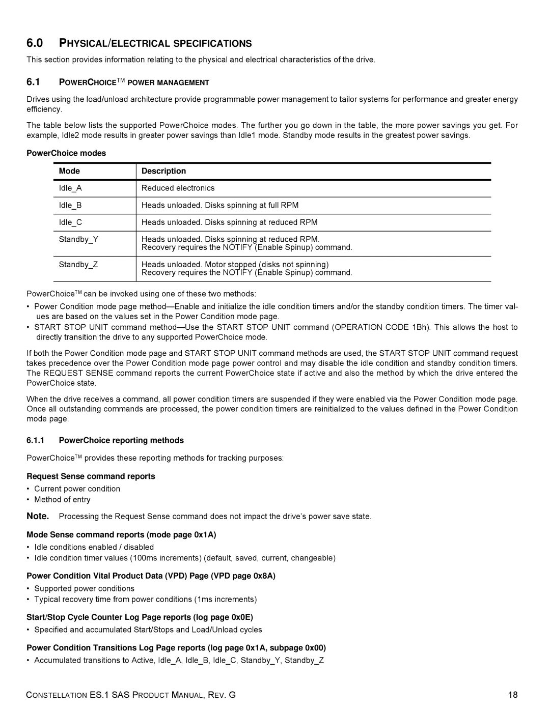 Seagate ST2000NM0063 manual PHYSICAL/ELECTRICAL Specifications 