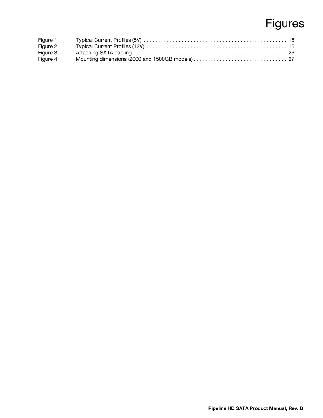 Seagate ST1500VM002, ST2000VM002 manual Figures 