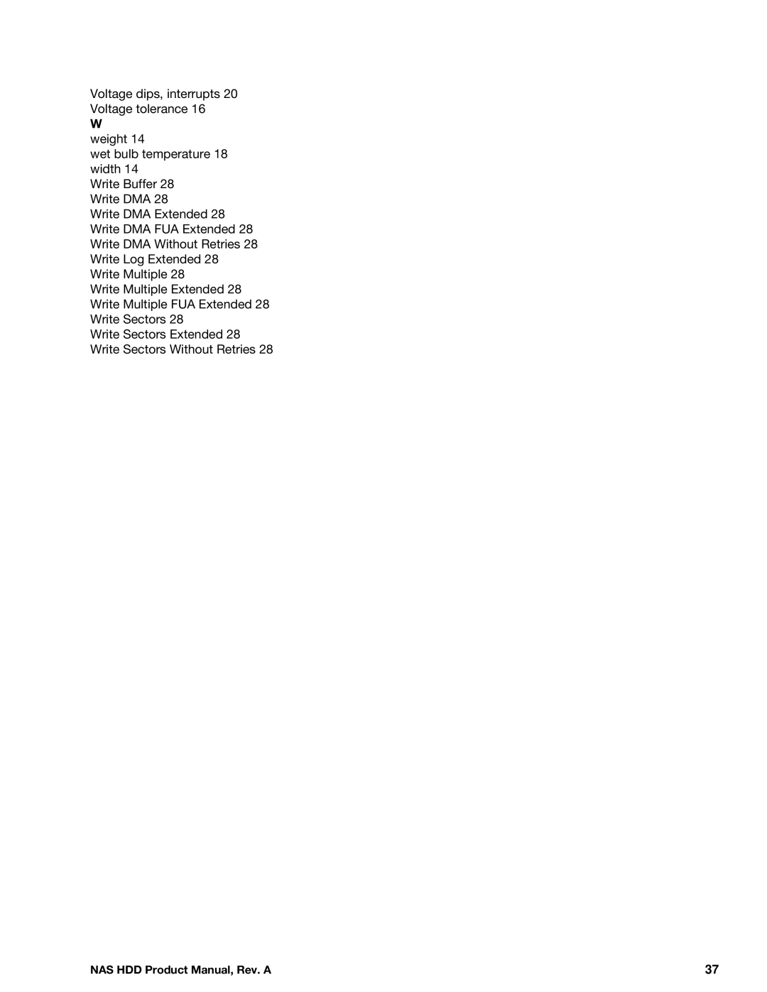 Seagate ST3000VN000, ST2000VN000 manual NAS HDD Product Manual, Rev. a 