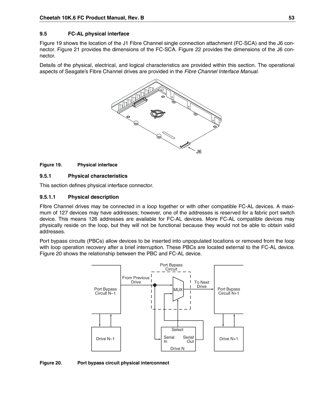 Seagate ST3146807FC, ST336607FC, ST373307FC manual Physical characteristics, Physical description 