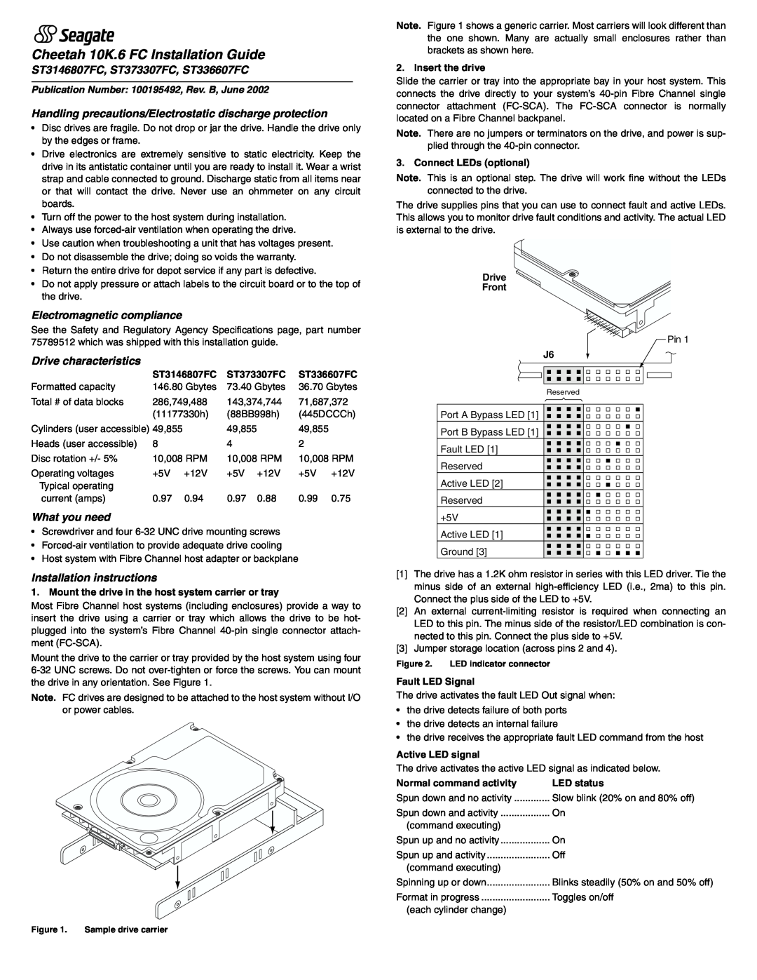 Seagate installation instructions ST3146807FC, ST373307FC, ST336607FC, Electromagnetic compliance, What you need 