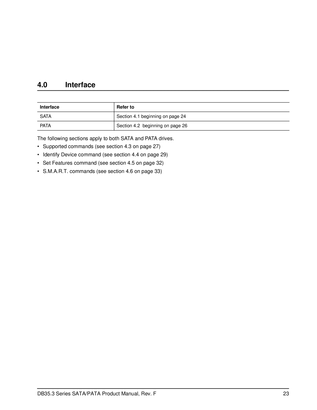 Seagate ST3160215ACE, ST3160215SCE, ST380215ACE, ST380215SCE manual Interface, Refer to 