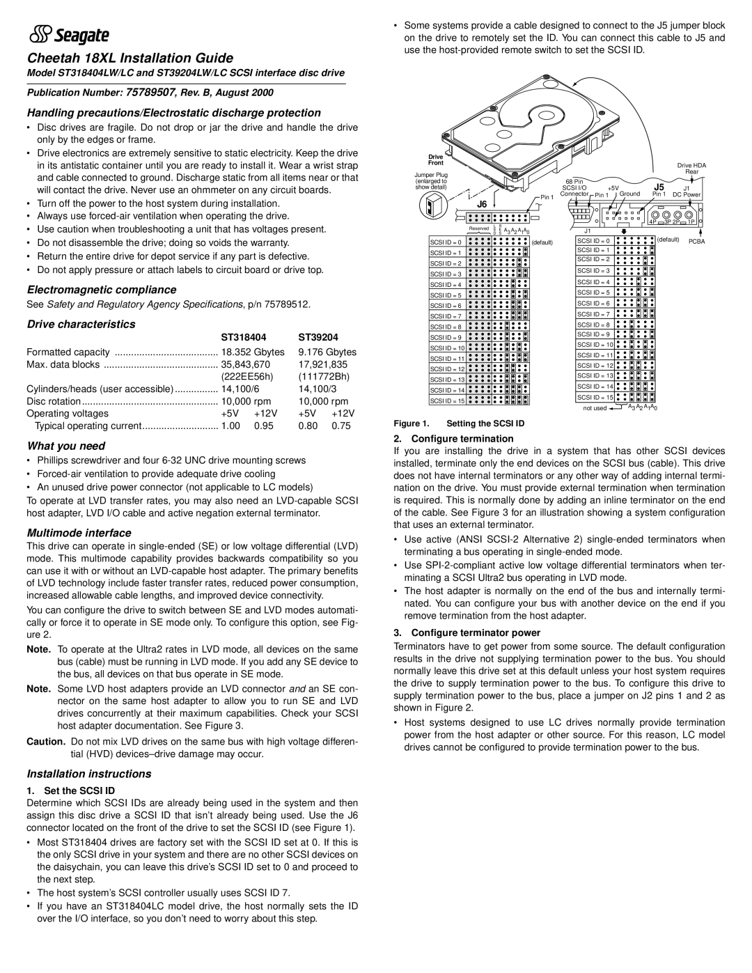 Seagate ST39204LW/LC installation instructions Handling precautions/Electrostatic discharge protection, What you need 