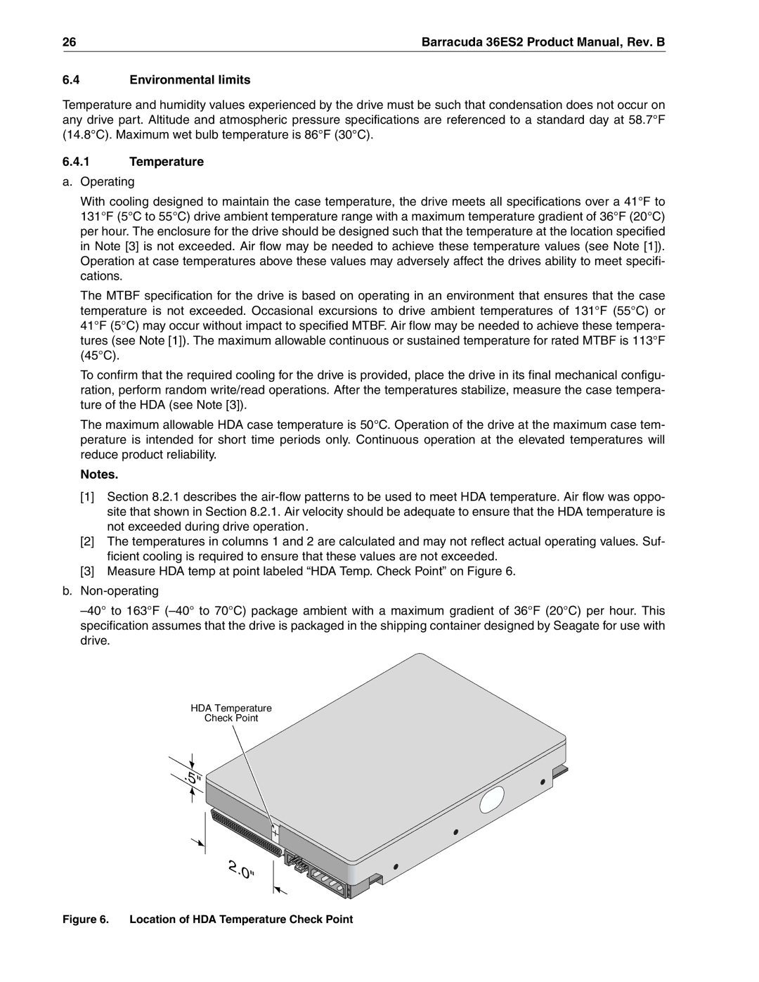 Seagate ST318418N, ST318438LW, ST336938LW, ST336918N manual Environmental limits, Temperature 