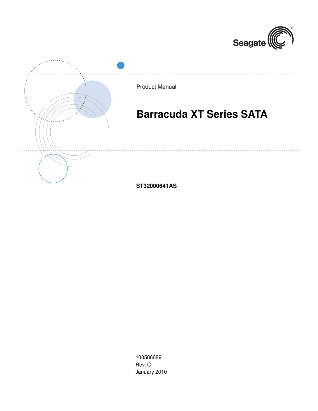 Seagate ST32000641AS manual Barracuda XT Series Sata 