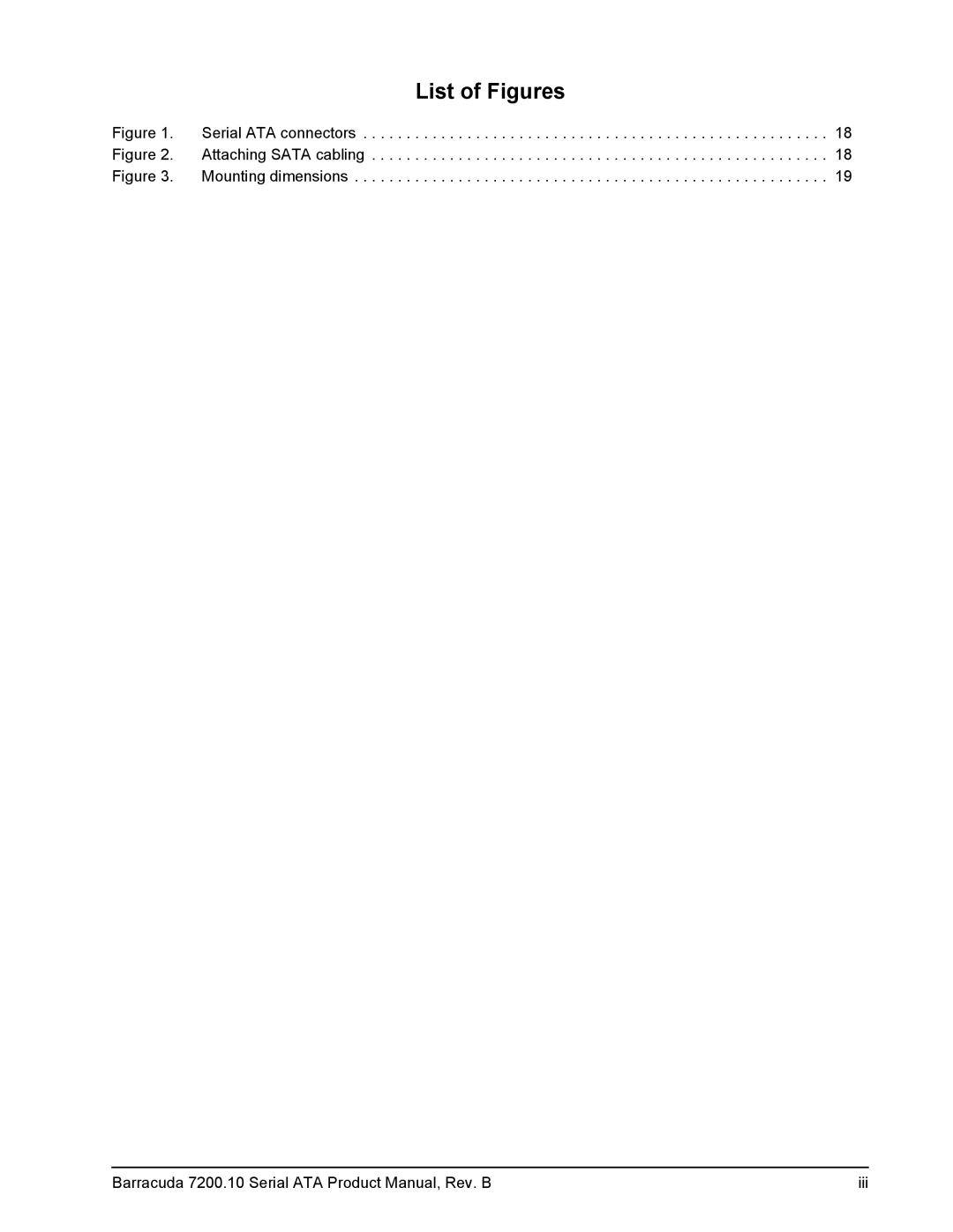 Seagate ST3250410AS, ST3250310AS manual List of Figures 