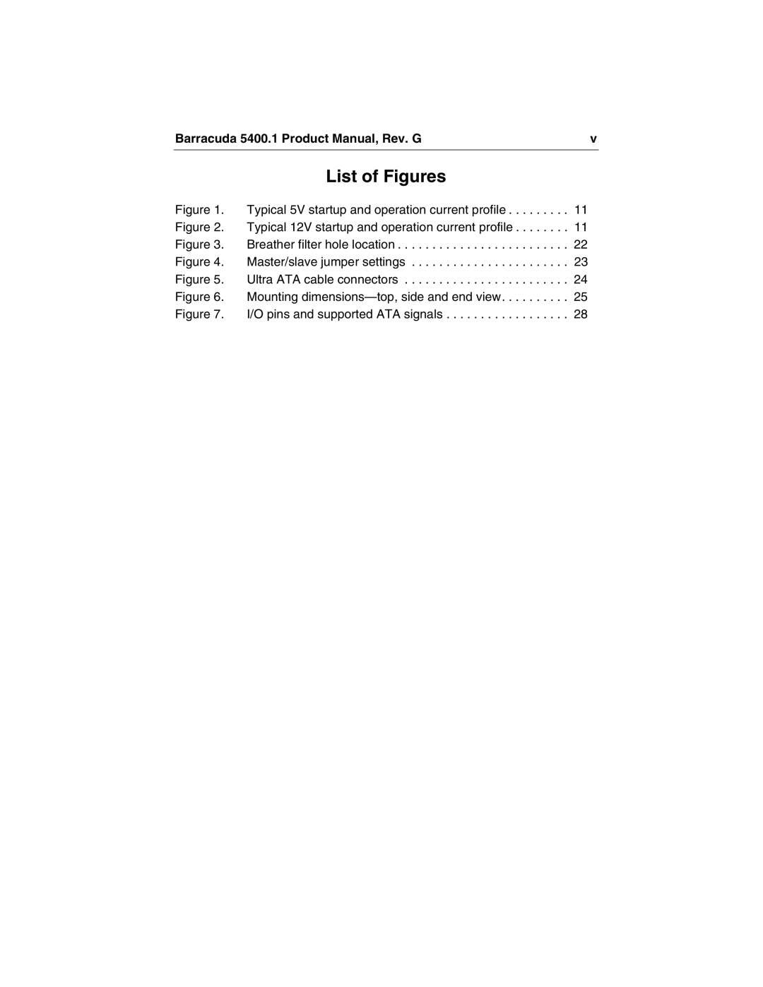 Seagate ST340015ACE manual List of Figures 