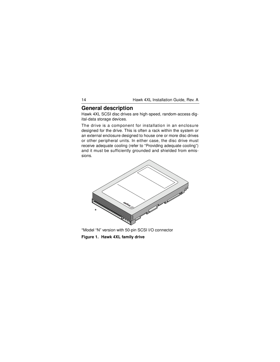 Seagate ST34555N/W manual General description 