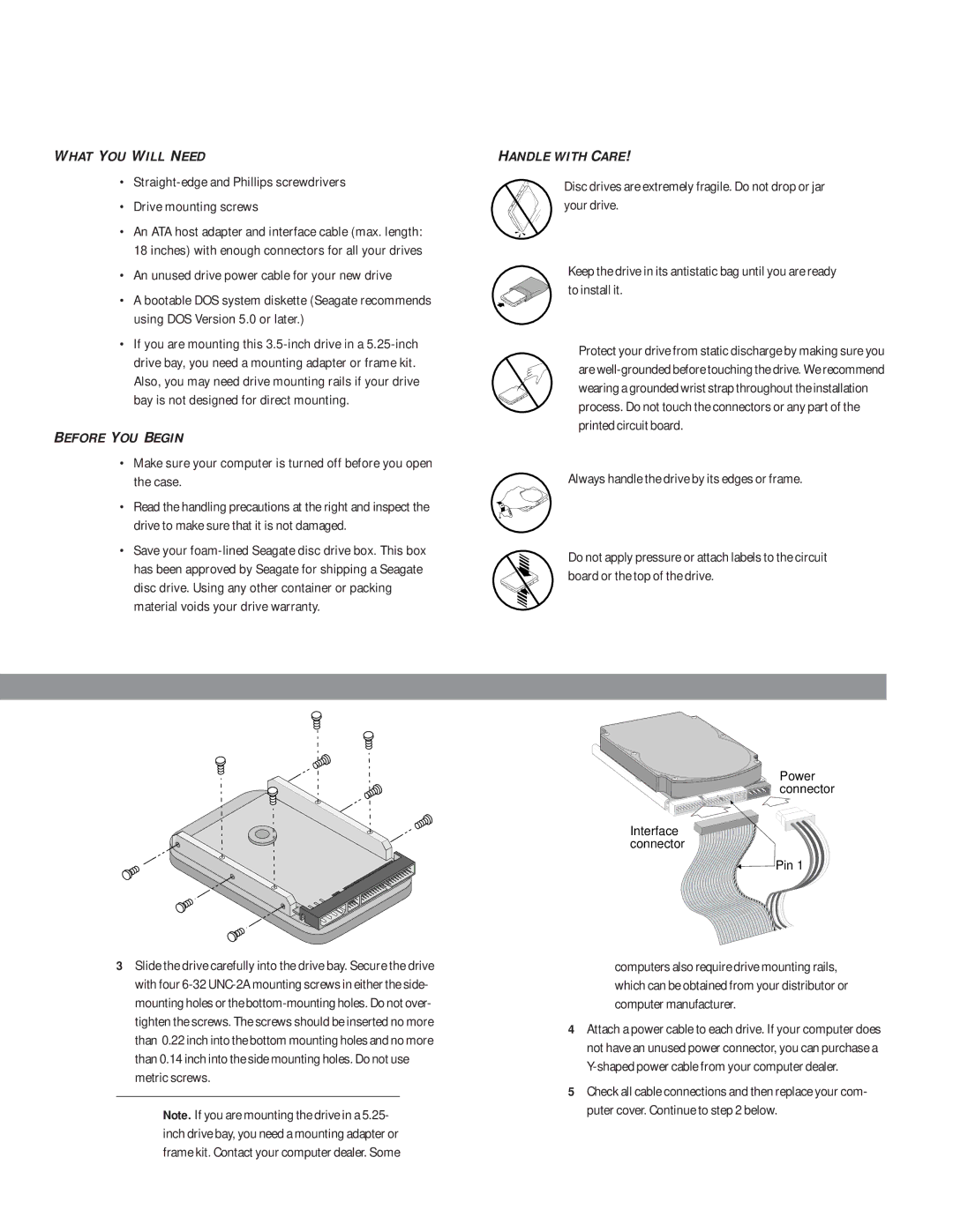 Seagate ST36450A, ST36451A manual What YOU will Need 