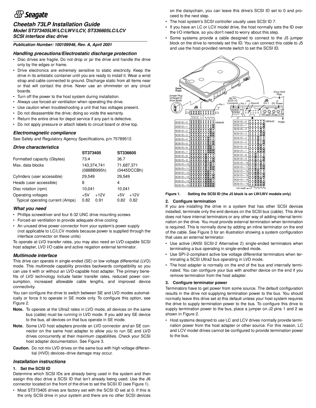 Seagate ST336605LC/LCV installation instructions Handling precautions/Electrostatic discharge protection, What you need 