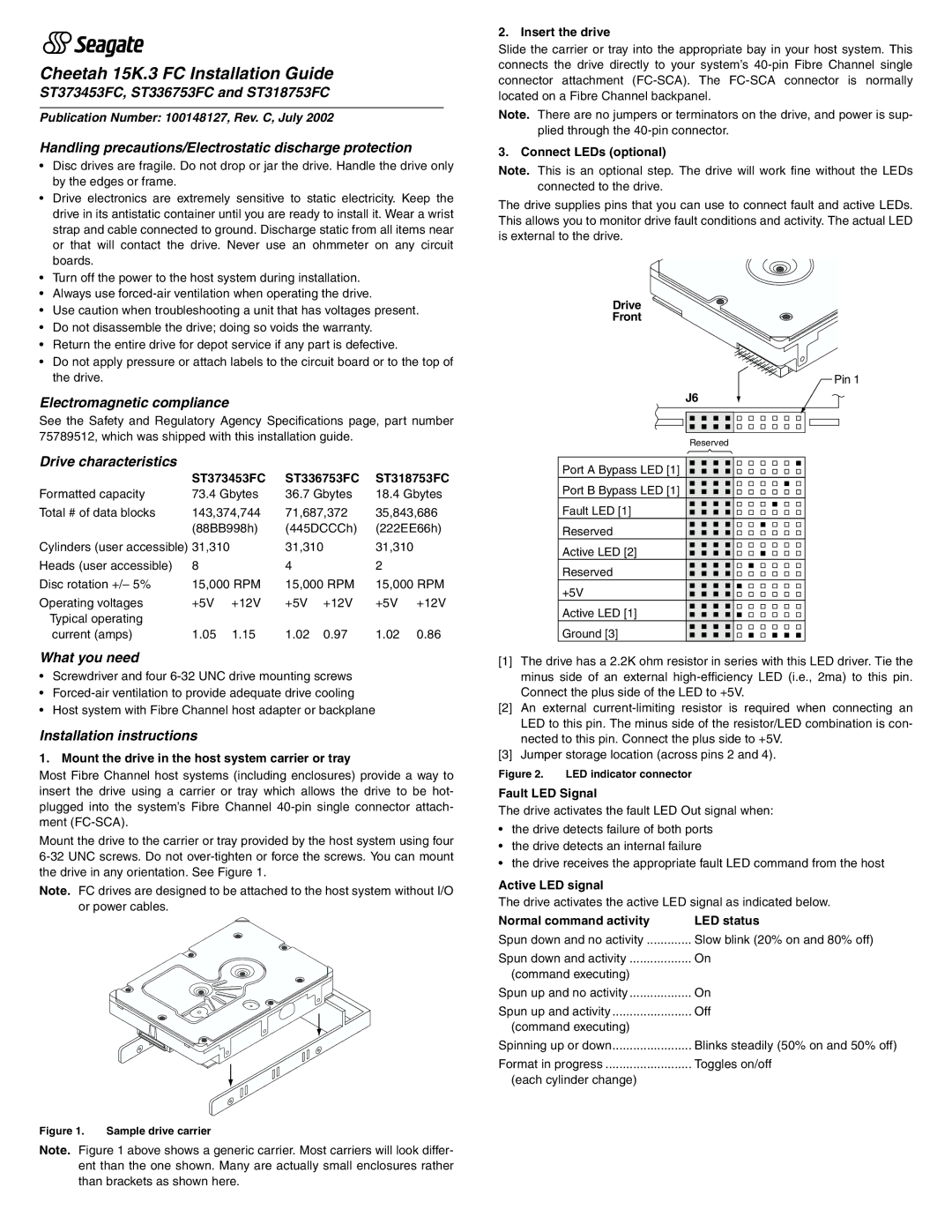 Seagate installation instructions ST373453FC, ST336753FC and ST318753FC, Electromagnetic compliance, What you need 