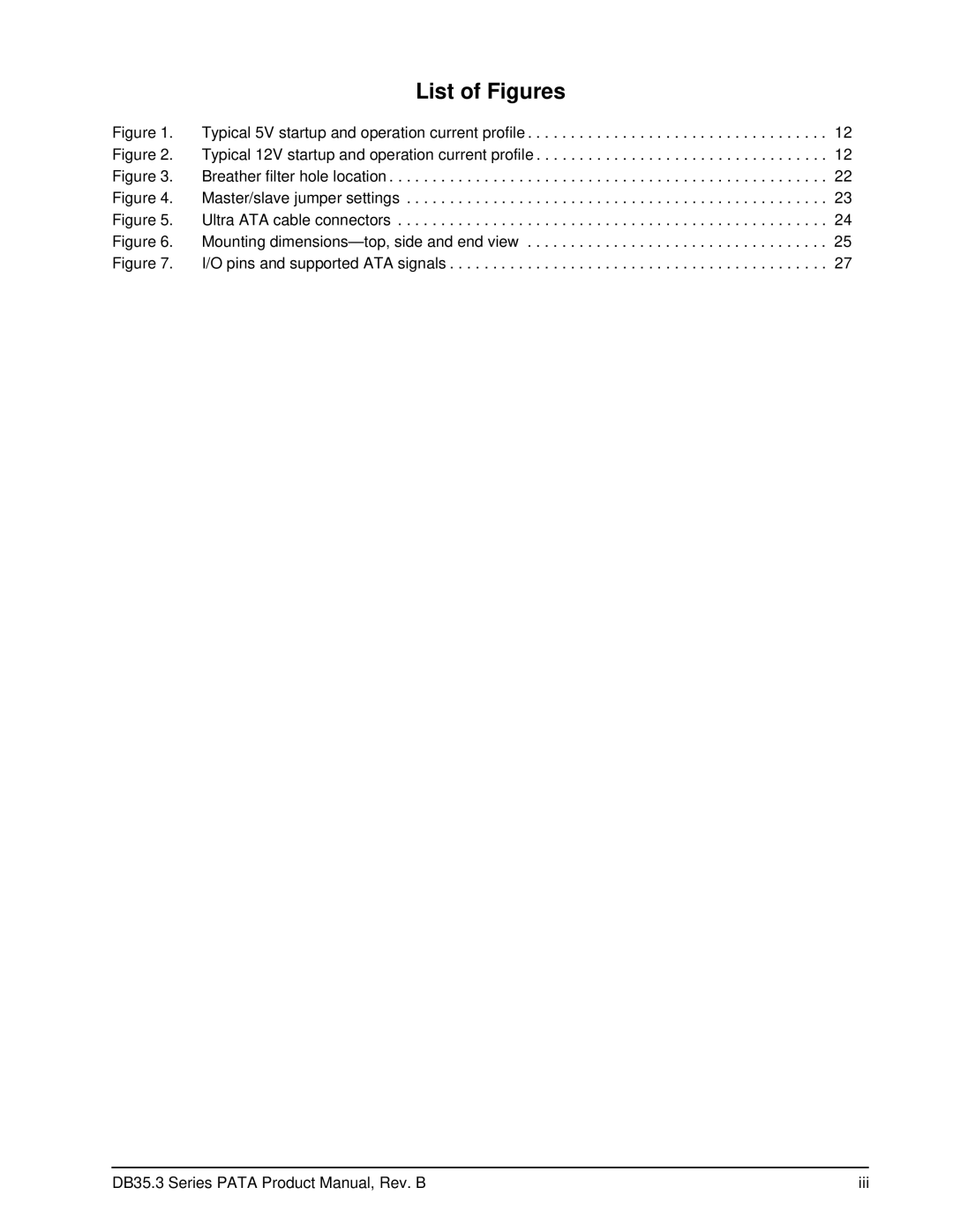 Seagate ST3750840ACE manual List of Figures 