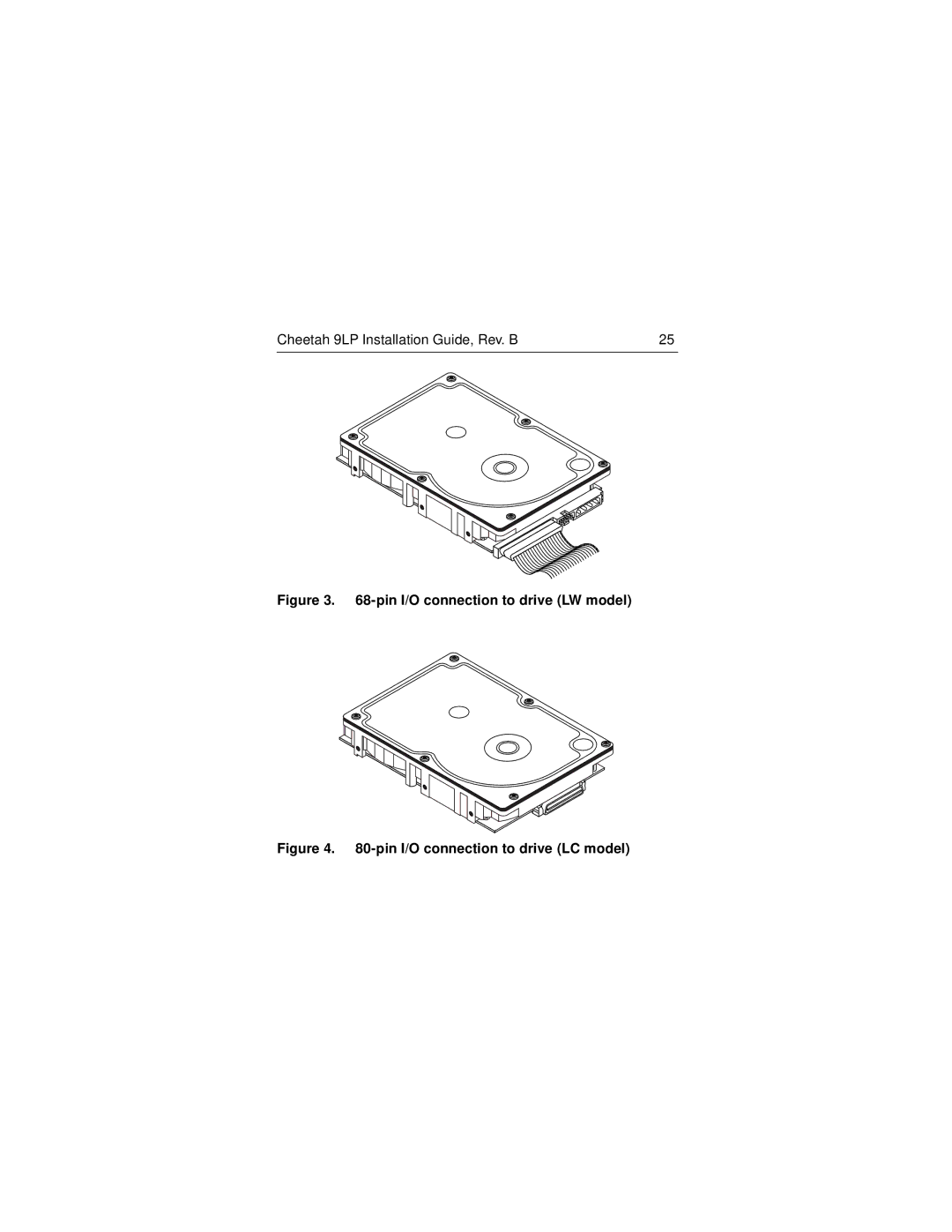 Seagate ST34502LW/LC, ST39102LW/LC manual Pin I/O connection to drive LW model 