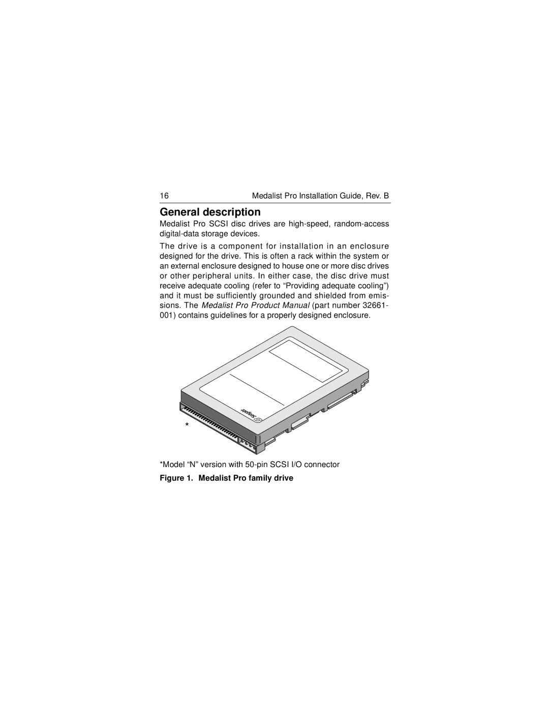 Seagate ST39140N/W/WC/LW/LC, ST36530N/W/WC, ST34520N/W/WC/LW/LC manual General description 