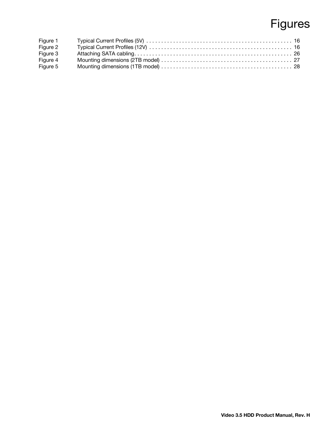 Seagate ST4000VM000 manual Figures 