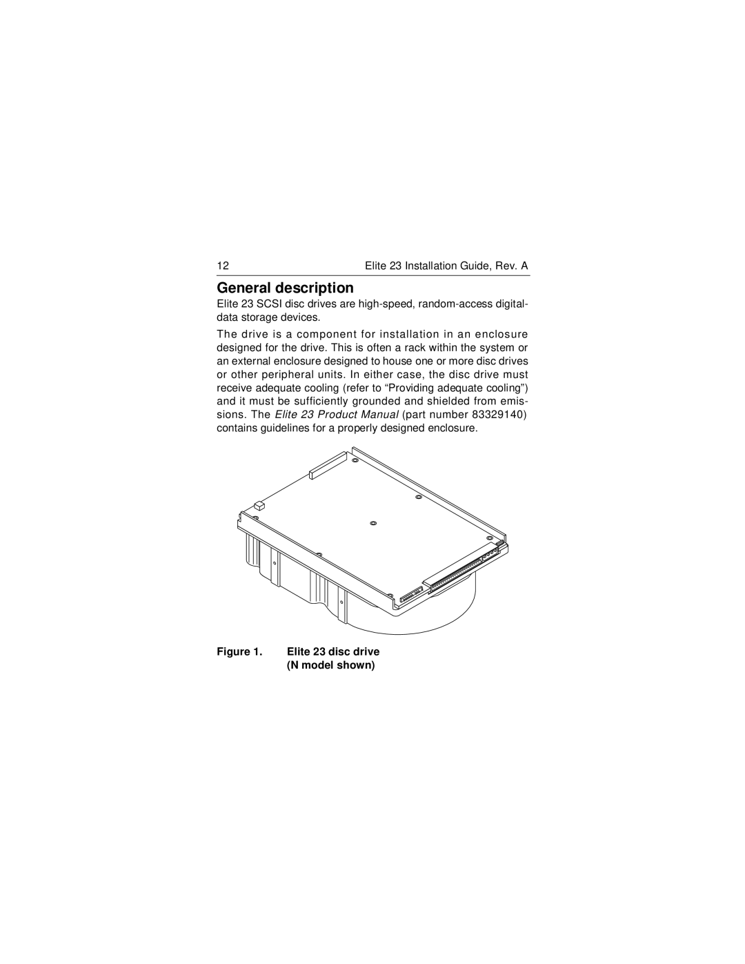 Seagate ST423451N/W/WD manual General description 