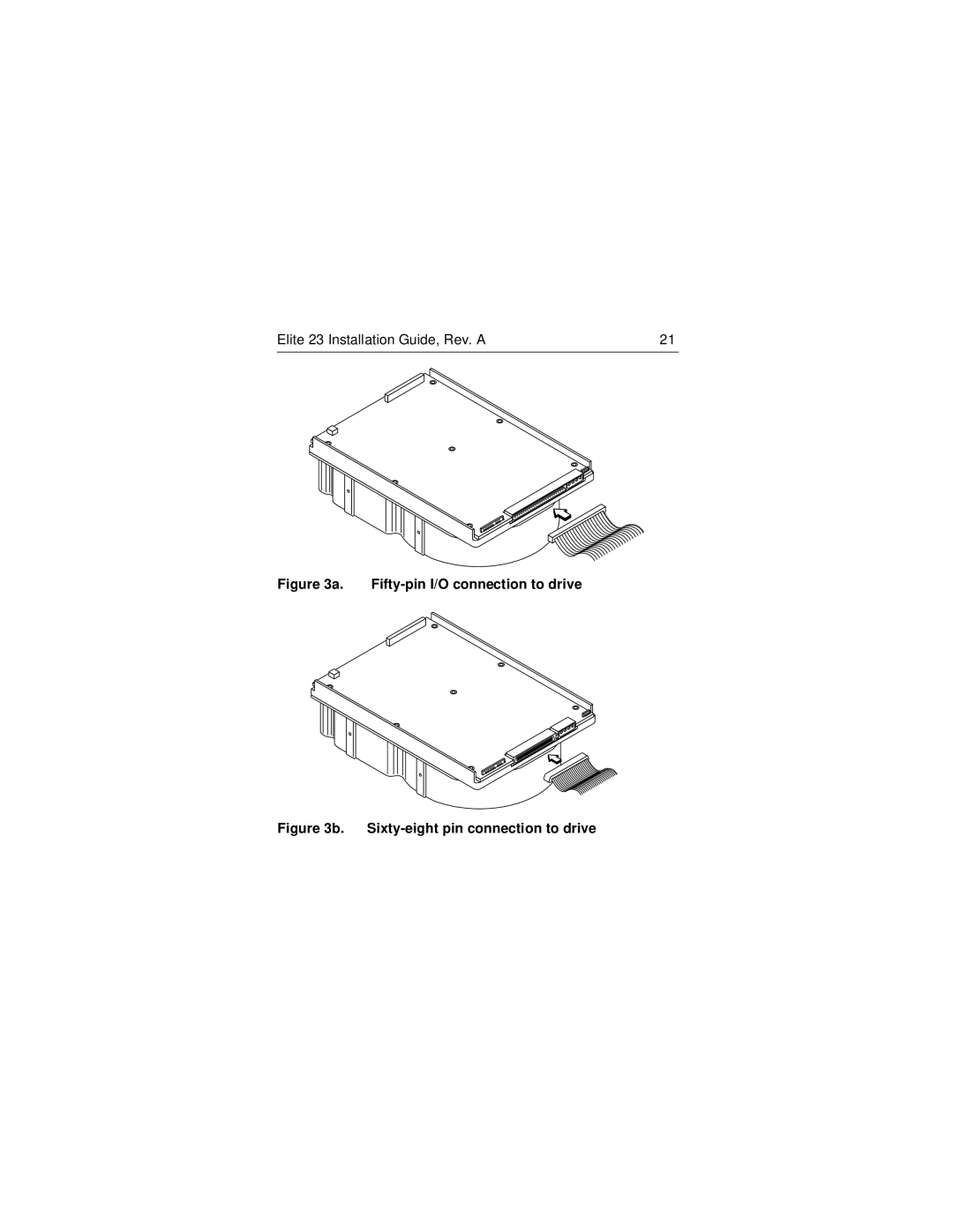 Seagate ST423451N/W/WD manual Fifty-pin I/O connection to drive 