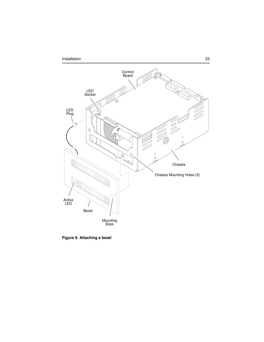 Seagate ST43400N/ND user manual Attaching a bezel 