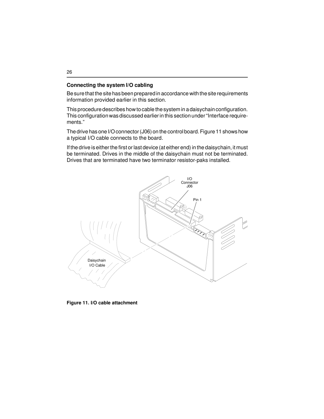 Seagate ST43400N/ND user manual Connecting the system I/O cabling, O cable attachment 