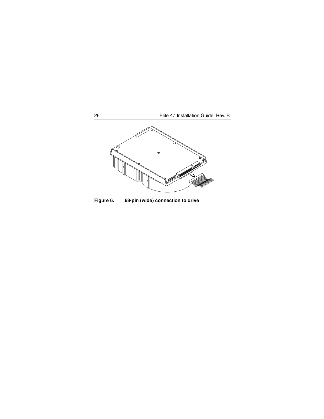 Seagate ST446452W manual Pin wide connection to drive 