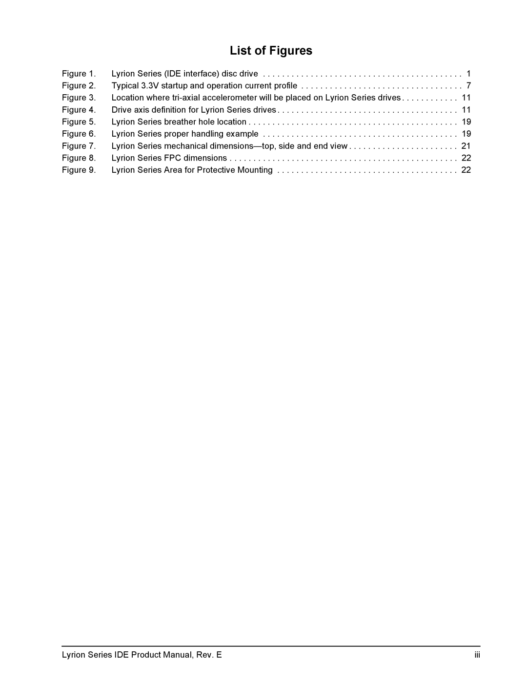 Seagate ST760211DE manual List of Figures 