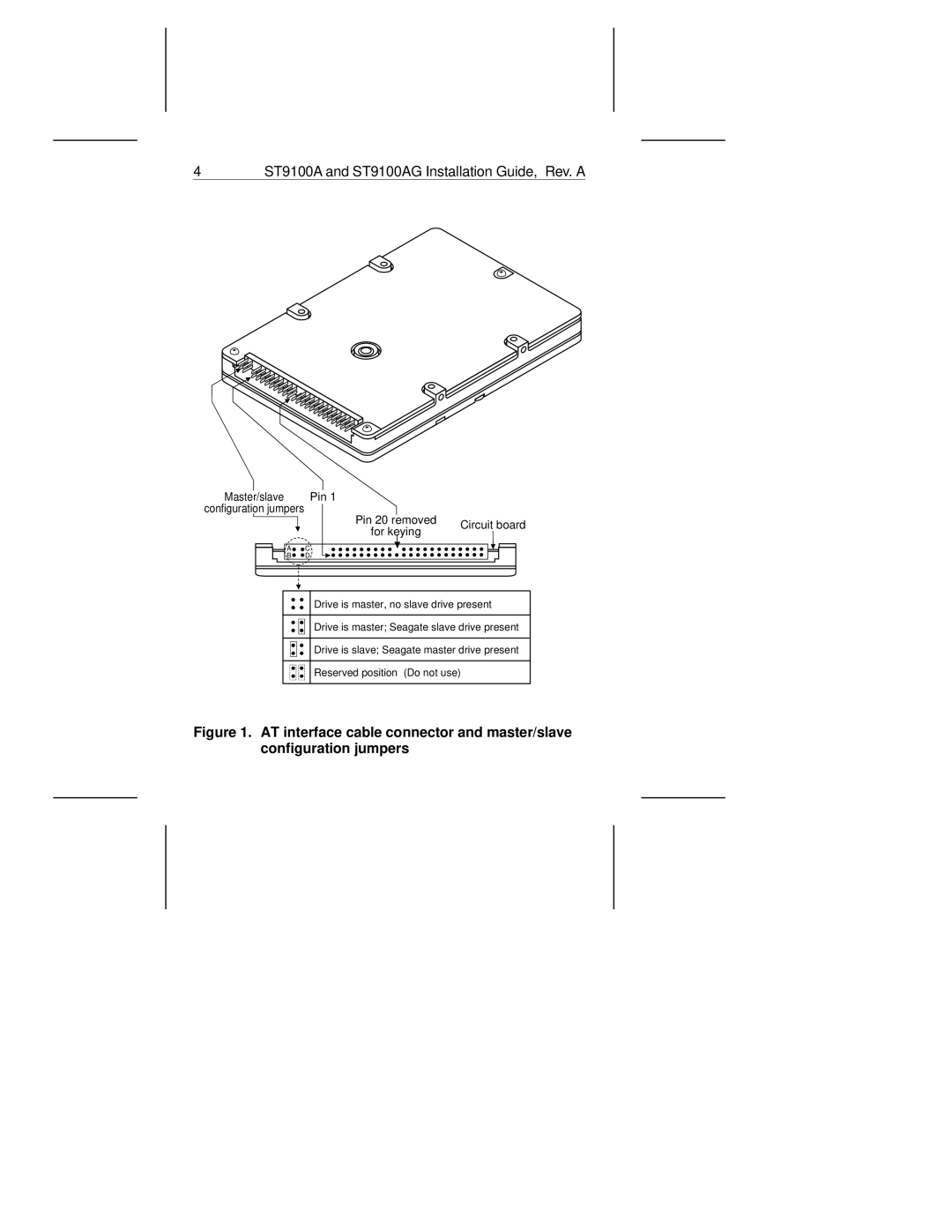 Seagate ST9100AG manual Pin 