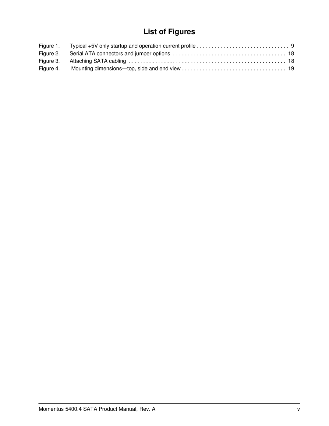 Seagate ST9120817AS, ST9250827AS, ST9200827AS, ST9160827AS manual List of Figures 