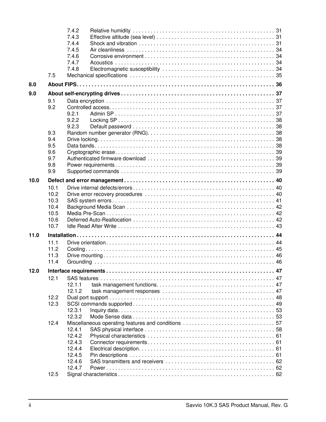 Seagate ST9146703SS, ST9300603SS manual About Fips About self-encrypting drives, Defect and error management, Installation 