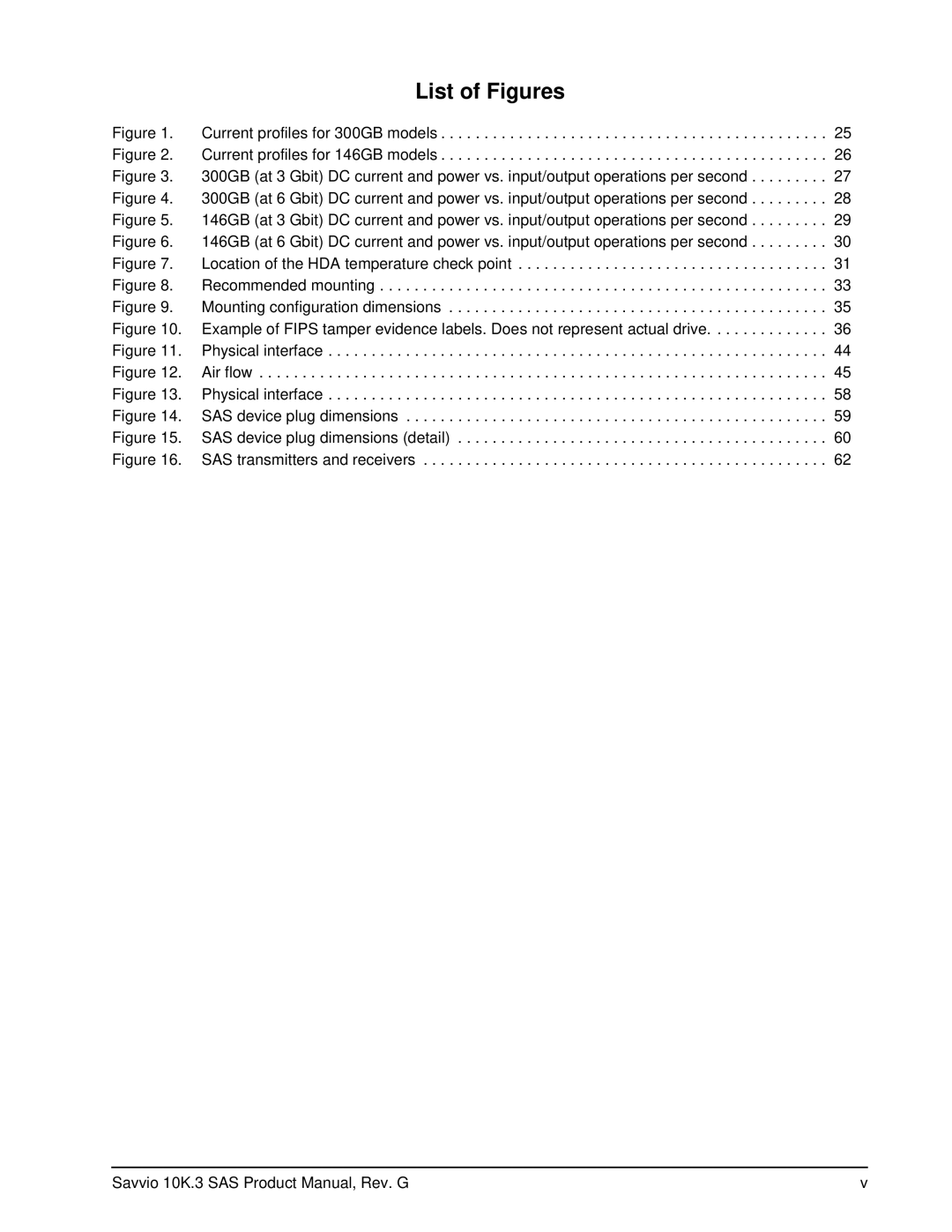 Seagate ST9300503SS, ST9300603SS, ST9300403SS, ST9146803SS, ST9146703SS, ST9146603SS manual List of Figures 